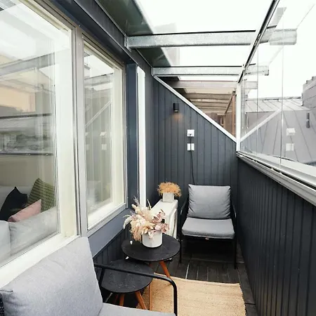 公寓 Bright & Modern Scandinavian Attic In Center *